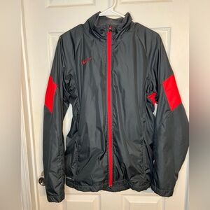 Nike Storm Fit Men’s full zip jacket Fleece Lined Size Small Red & Black